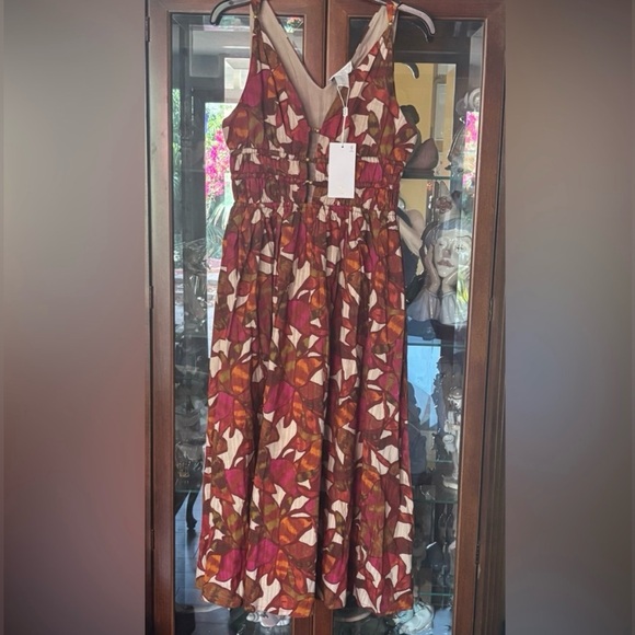 CAROLINE CONSTAS Floral Print Midi Dress | Small - Picture 12 of 14